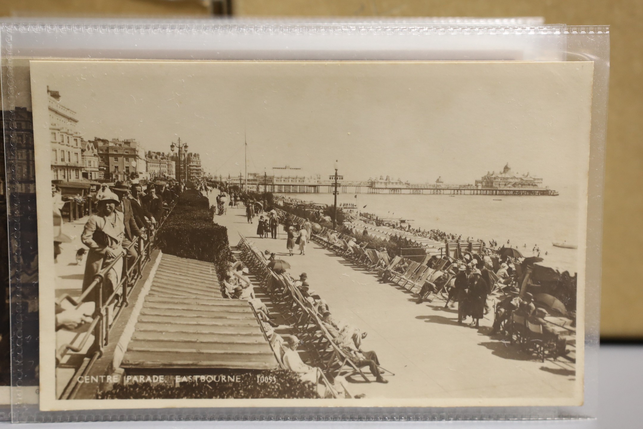 A quantity of postcards relating to Sussex towns